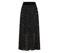 Jupe longue multicolore à pois blancs et taille élastiquée en voile 44