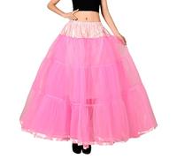 Jupe Longue sans os Big Swing pour Femme Jupon Demi-shag - Élégance Fluide et épanouie (XL)