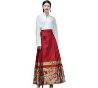 Jupe Mamian De Dynastie Ming pour Femmes, Style Chinois, Jupe À Visage De Cheval Ensemble, Tenues Hanfu Chinoises Élégantes Rétro
