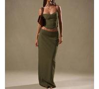 Jupe maxi ajustée en colonne à taille basse, élégante, pour les vacances, mignonne, pour le bureau, les occasions, les fêtes, la Saint-Valentin, le printemps et l'été L,M,S,XL,XSTissu tissé