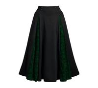 Jupe Médiévale Femme Longue Gothique Jupe Renaissance Victorienne Dame Robe Steampunk Taille Haute Carnaval Festival Cosplay Robe Medievale Gothique pour Halloween Carnaval Cosplay FêTe Pas Cher