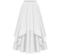 Jupe Médiévale Femme Longue Gothique Jupe Renaissance Victorienne Dame Robe Steampunk Taille Haute Carnaval Festival Cosplay Robe Medievale Gothique pour Halloween Carnaval Cosplay FêTe Pas Cher