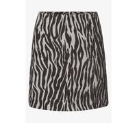 Street One Jupe mi-longue Jacquard zèbre Femme Marron foncé Taille 38