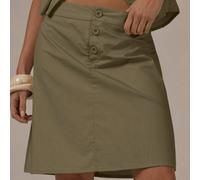Jupe mi-longue boutonnée taille basse, printemps été, mignonne et confortable, style cottage, à la mode Y2K, décontractée L,M,S,XL,XSUnicoloreTissu tissé