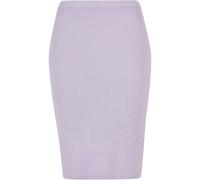 Jupe mi-longue en tricot cÃŽtelÃ© femme Urban Classics Blanc S