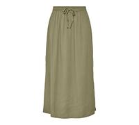 Jupe mi-longue femme Pieces Pia Vert M