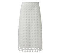 Jupe midi Ã©vasÃ©e en dentelle femme COMMA Blanc 42