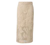 Jupe midi ajustÃ©e en dentelle avec doublure opaque femme COMMA Beige 38