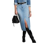 Jupe Midi Bleu Femme Morgan ROMA 36