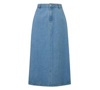 Jupe midi en jean lyocell coupe en A à passants de ceinture femme COMMA Bleu 38