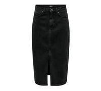 Jupe midi en jean Only Bianca noire pour femme S