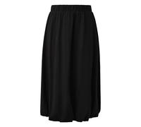 Jupe midi en jersey Ã©lastique avec taille Ã©lastiquÃ©e et taille haute femme s.Oliver Noir 36