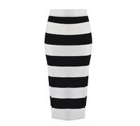Jupe midi en maille femme Mat Fashion Noir TU