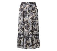 Jupe midi en mousseline structurÃ©e femme COMMA Bleu 44