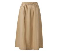 Jupe midi en popeline Ã fronces femme s.Oliver A-Shape Beige 36