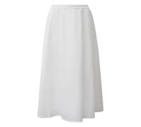 Jupe midi en popeline extensible coupe Ã©vasÃ©e Ã poches italiennes femme COMMA Blanc 36