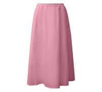 Jupe midi en popeline extensible coupe évasée à poches italiennes femme COMMA Rose 32