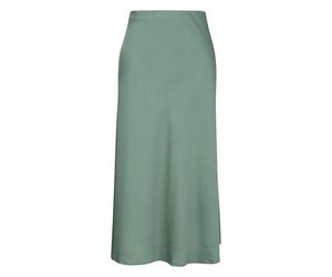 Jupe midi en satin fluide Ã taille Ã©lastique femme COMMA Vert 34