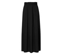 Jupe midi en viscose coupe droite femme QS Noir 34