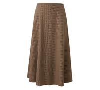 Jupe midi Ã©vasÃ©e Ã fermeture Ã©clair invisible femme COMMA Beige 36