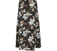 Jupe midi femme Urban Classics en viscose noire, taille élastique et poches XS