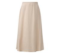 Jupe midi fluide en tissu tissÃ© coupe en A femme COMMA Beige 36