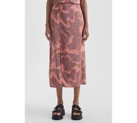 Jupe midi imprimée fermeture boutonnée femme QS Orange 34