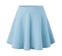Jupe Midi, Jupe Patineuse DéContractéE pour Filles Couleur Unie Taille éLastiquéE Confortable pour Jouer