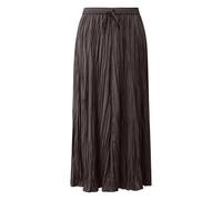 Jupe midi plissÃ©e effet froissÃ© Ã cordon de serrage femme COMMA Marron 38
