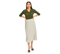 Jupe midi plissée - VILA - VIMILINA - Dove - Gris - Taille haute 40