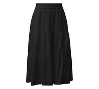 Jupe midi structurée à fronces et poches latérales femme s.Oliver Noir 32