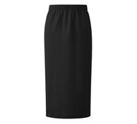 Jupe midi structurée avec fente et taille élastiquée femme s.Oliver Noir 44