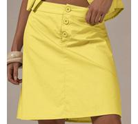 Jupe midi taille basse avec boutons devant, style cottage core mignon et cosy, Y2K, décontractée, pour le printemps et l'été L,M,S,XL,XSUnicoloreTissu tissé