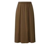 Jupe midi taille haute avec taille Ã©lastiquÃ©e et poches latÃ©rales Coupe trapÃšze femme s.Oliver Marron 36