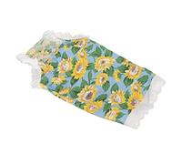 Jupe Molle d'animal Familier Respirante pour Chiens et Chats avec Modèle de Tournesol, Appropriée pour Changer et Porter Les Jours (Taille M)