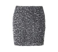 Jupe moulante en velours à sequins femme QS Gris 44