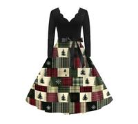 Jupe Noel Femme, Grande Déguisement Sequins Verte Nouvel Robe de Noël, Pull Nuisette Rouge Glamour Doree Adulte Paillette Reveillon Tenue Soiree, Robe Jour de L'an Femme, 3XL