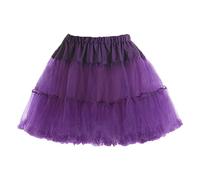 Jupe noire belle mini jupe d'été décontractée coupe ample plissée pour femme jupe crayon pour femme jupe en tulle pour femme, violet, Taille unique