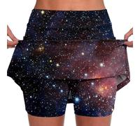 Jupe Paillettes Femme Costume Femme Carnaval - Culotte De Yoga Élastique pour Short De Sport Léger Taille Haute Slim Imprimé Floral avec Poche (Purple XXXXXL)