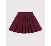 Jupe patineuse courte en coton enfant unie Petit Bateau - rouge - Taille 4 ans 4A bordeaux