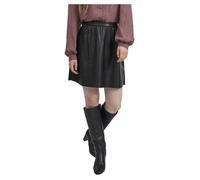 Jupe patineuse - VILA - VIPEN Coated RW - Faux cuir - Taille élastique - Noir XS