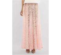 Jupe plissÃ©e femme Goddiva Floral Lace A-Line Maxi Rose M