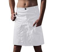 Jupe plissée à Poche Solide rétro de Style écossais décontracté pour Hommes Jogging Travail Homme