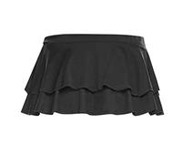 Jupe Plissée Courte Carreaux Sexy Low-Waisted et Party Skirt Fashion Evening Club Womens Skirt Jupe Short Homme (Black, XXL)