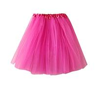 Jupe Plissée Courte Femme Tulle- Jupe Sexy Rétro-Déguisement Carnaval Femme Couleur Pures Classique Danse Fête Ballet Multi-Layer Bouffante Princesse Jupe Multicolore Couleur Pure Adulte Jupes
