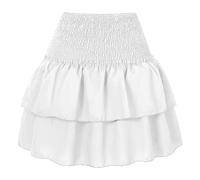 Jupe Plissée Courte pour Femmes - Sexy, Imprimée À Volants, en Dentelle, À La Mode, Fleurie