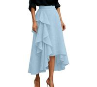Jupe plissée d'été pour femme, une robe mi-longue élégante qui convient à différentes occasions et peut être combinée de manière polyvalente