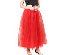 Jupe plissée en tulle pour femme avec empiècements en maille - Élégante jupe élégante pour les occasions festives et les événements spéciaux, j, taille unique