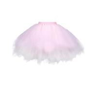 Jupe Plissée Femme Tulle- Jupe Tutu Taille Elastique-Mini Jupe Sexy Femme Couleur Unie pour Fête Danse et Ballet Adulte Jupes Multi-Layer Bouffante Couleurs Variées Déguisement Carnaval Jupes