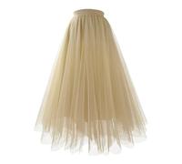 Jupe PlisséE Femme Tutu Longue PlisséE en RéSille Oversize Grande Taille TrapèZe Taille Haute Amincissante